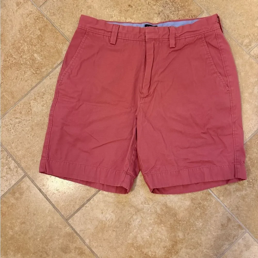 J. Crew Men's 28W Cotton Chino Shorts in Dusty Rose